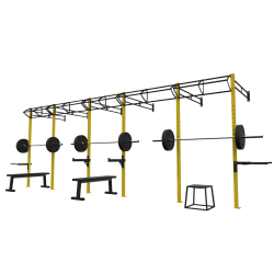 Crossfit Ağırlık istasyonu 3 Lü Duvar Tipi